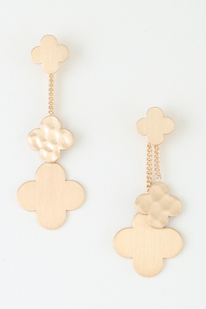 Multi Clover Drop Earrings