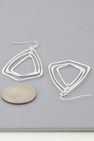 Multi Abstract Diamond Earrings