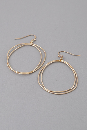 Abstract Circle Dangle Earrings