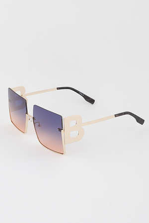 Bad B Gradient Rimmed Sunglasses