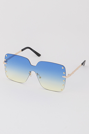Metal Bolted Sunglasses