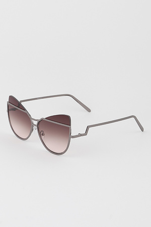 Geometric Cateye Sunglasses