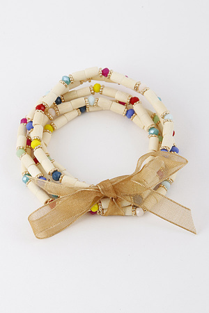 Beaded Ribbon Bracelet 9DCC8