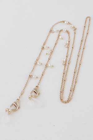 Faux Pearl Pendant Multi Strap