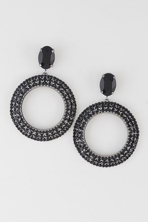 Rhinestone Jewelry Drop Earrings.