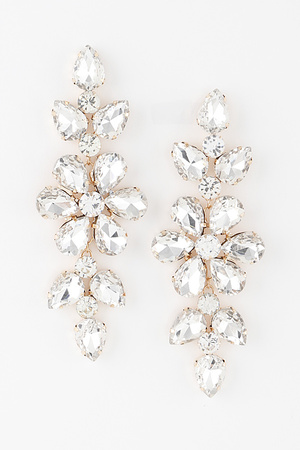 Crystallized Flower Earrings