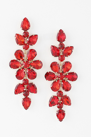 Crystallized Flower Earrings