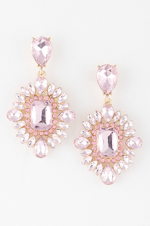 Crystal Jewel Drop Earrings