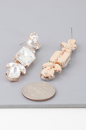 Rhinestone Dangle Drop Earrings