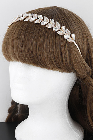 Jeweled Greek Leaf Headband