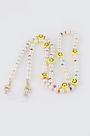 Beaded Smiley Face Strap