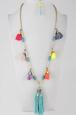 Boho Tassel Colorful Necklace 7FCA6