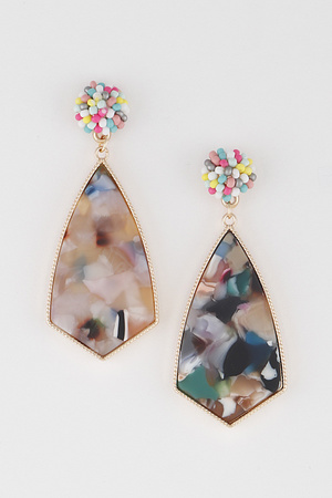 Watercolor Marble Earrings