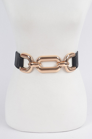 Oversized Chain Plus Size Elastic Belt