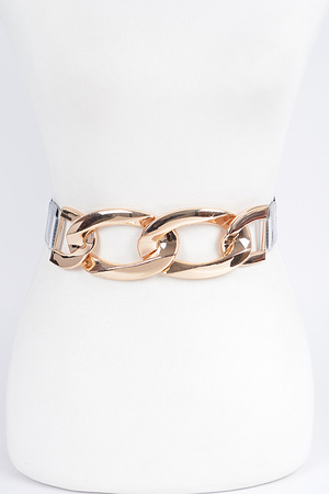 Oversized Chain Transparent Plus Size Belt
