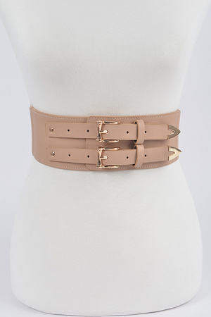 Corset Stretch Plus Size Belt W/Two Buckles