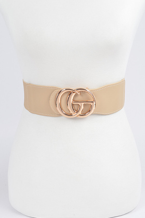 Faux Leather Elastic Plus Size Belt