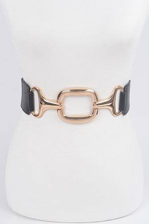 Multi Metal Buckle Stretch Plus Size Belt