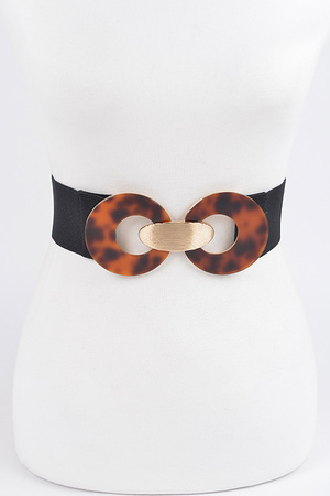 Tortoise Buckle Stretch Plus Size Belt
