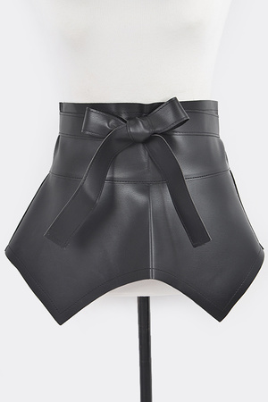 Faux Leather Plus Size Skirt Belt