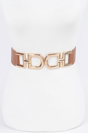 Multi Metal Buckle Elastic Plus Size Belt