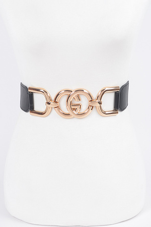 Multi Metal Buckle Elastic Plus Size Belt