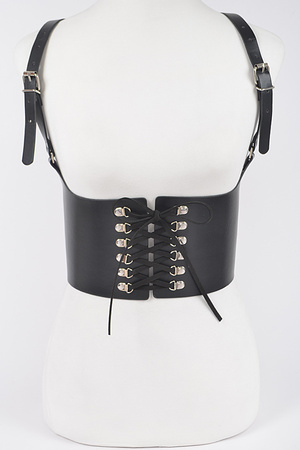 Faux Leather Corset Plus Size Harness Belt