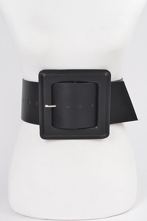 Faux Leather Plus Size Waist Belt