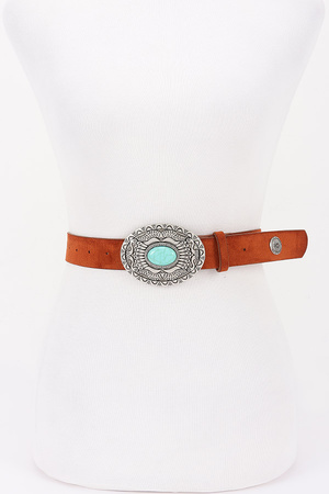 Faux Suede Multi Metal Plus Size Belt