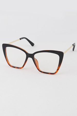 Angled Cat Eye Blue Light Block Glasses
