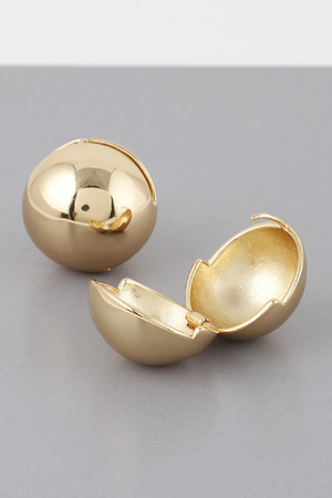 Shiny Shell Clasp Earrings