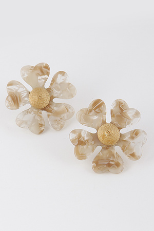Acrylic Flower Earrings 8FBB10