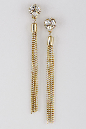 Metal Chain Lovely Earrings 7FBI7