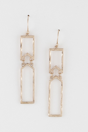 Engraved Banner Earrings