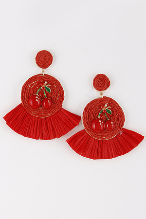 Cherry Tassel Earrings 9DCB5