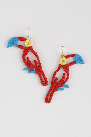 Twine Parrot Earrings 9ECD9