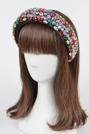 Multi Stone Embellished Head Band.