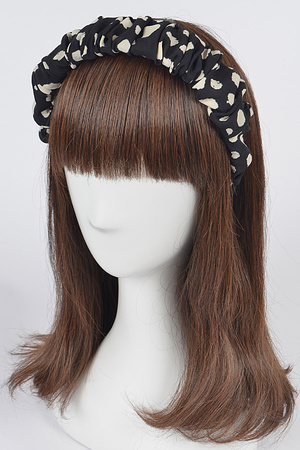 Cow Spot Wrinkled Headband