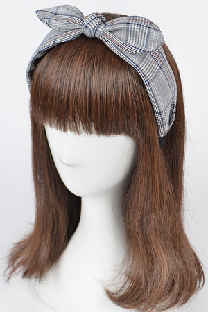 Plaid Braided Headband