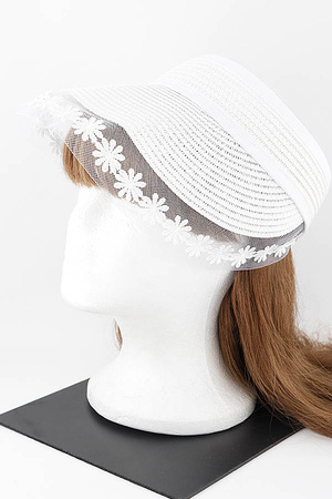 Flower Lace Visor Hat