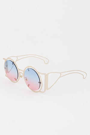 Gradient Open Frame Sunglasses