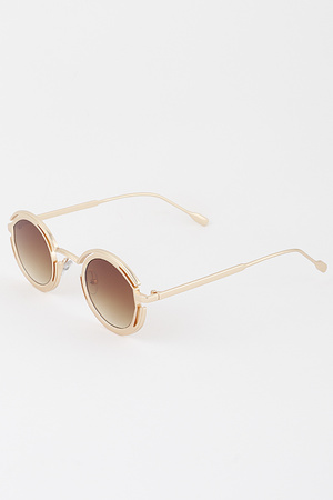 Modern Wire Round Sunglasses