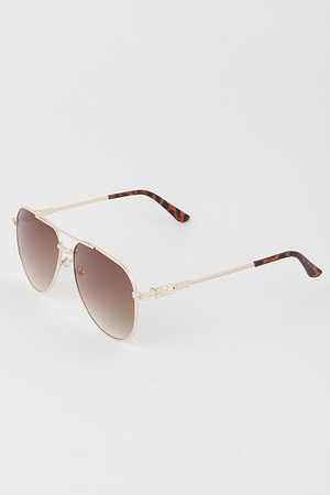 Rope Twisted Aviator Sunglasses