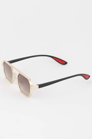 Metal Thick Frame Aviator Sunglasses