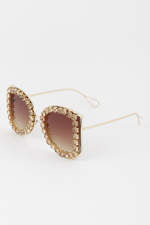 Bejeweled Bright Butter fly Sunglasses