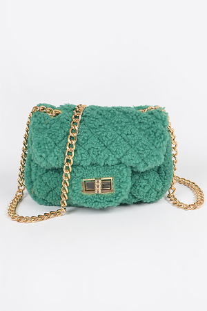 Faux Fur Mini Crossbody Bag