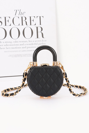 Quilted Faux Leather Mini Bag