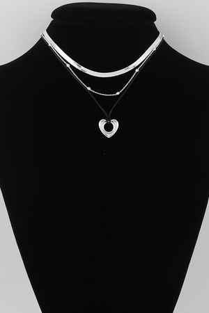 Multi Open Heart Necklace