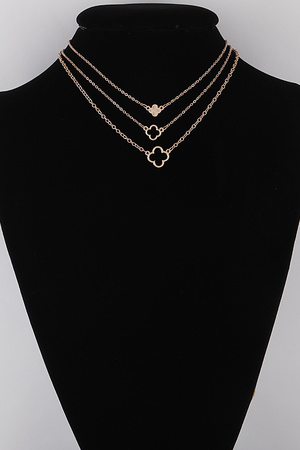 Multi Clover Pendant Necklace