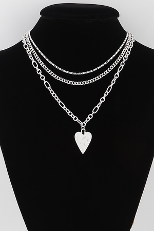 Multi Heart Chain Necklace